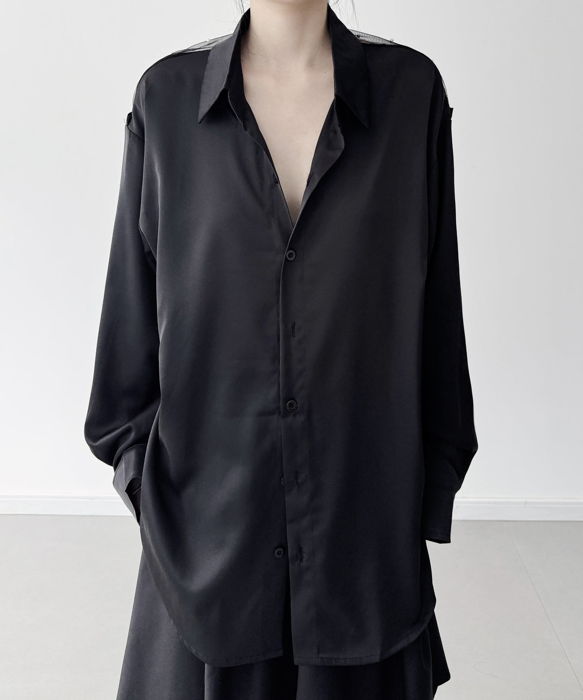 Pearl Sheer Back Blouse