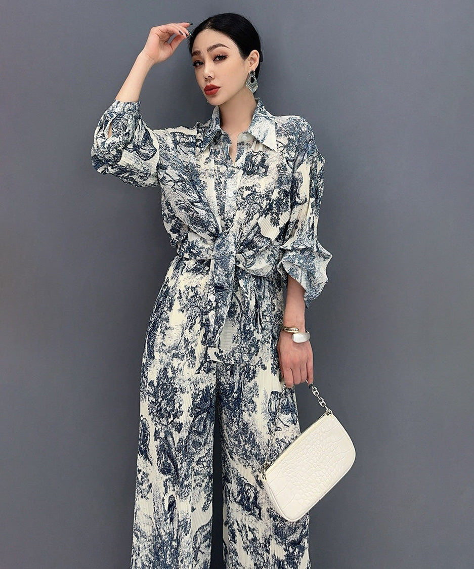 Toile Scene Blouse＆Pants Co-ord