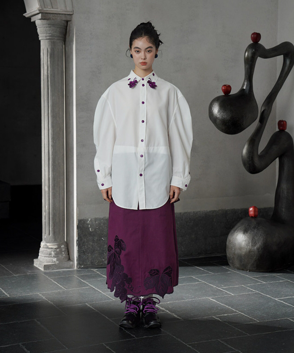 Grape Collar Blouse