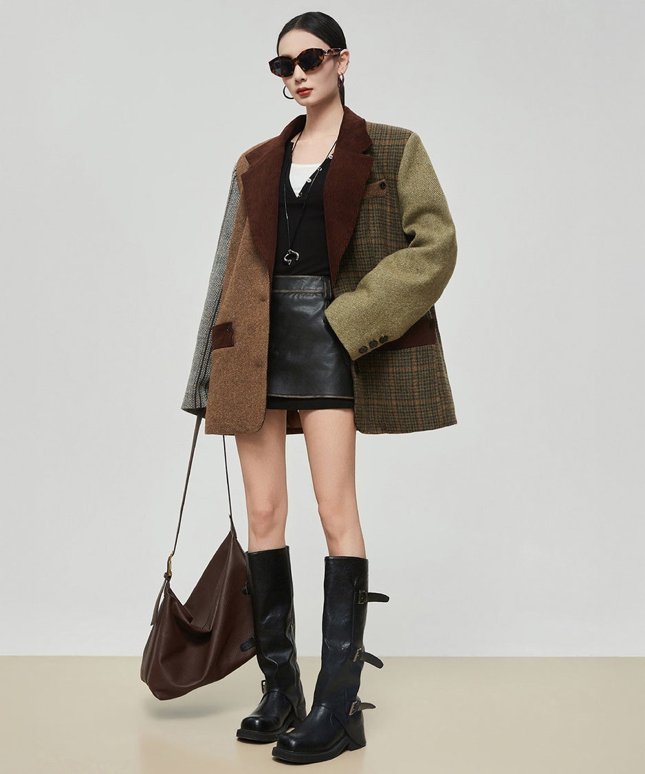 Patchwork Tailored Jacket