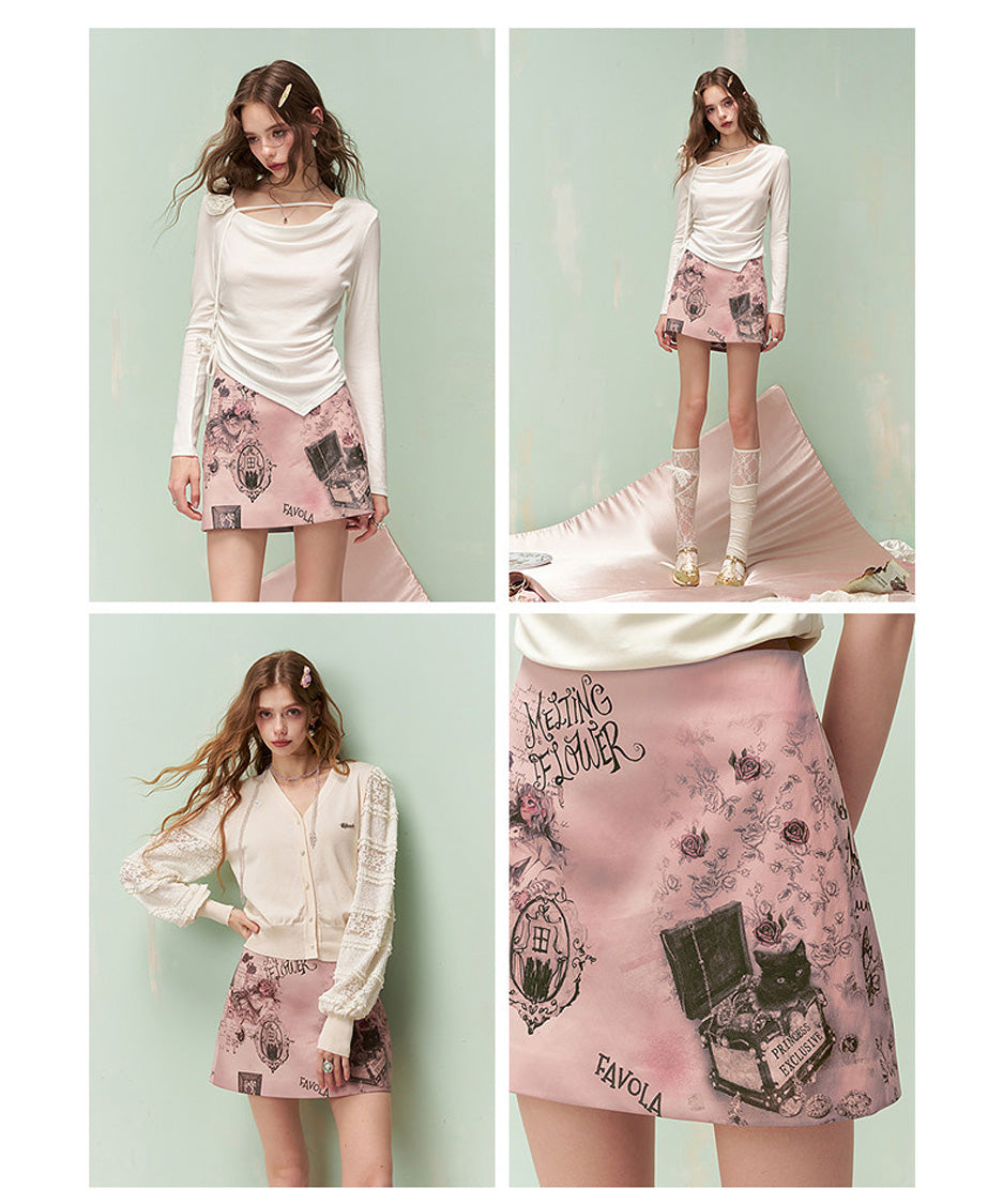 Rose Tale Mini Skirt