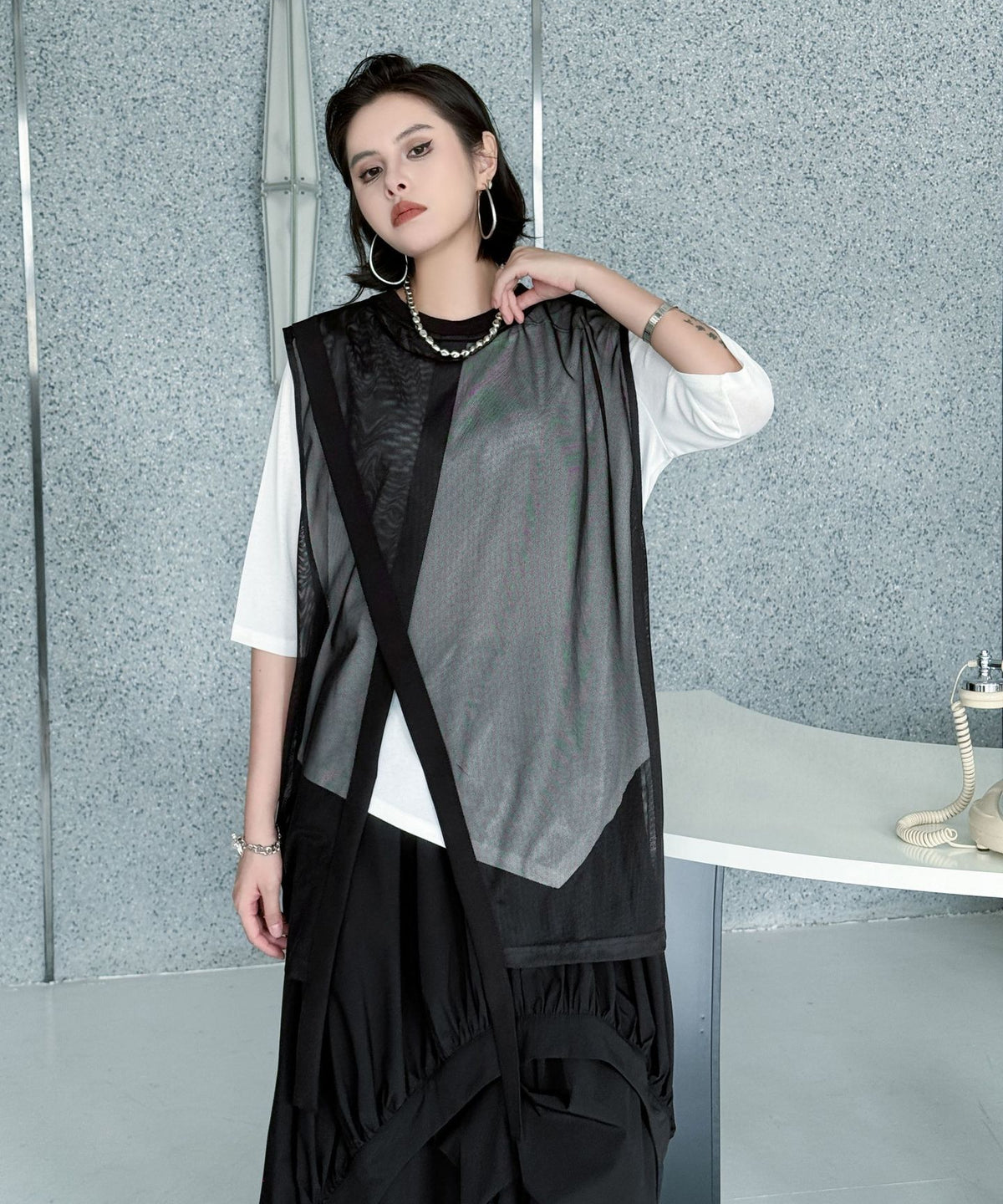 Mesh Layered Vest