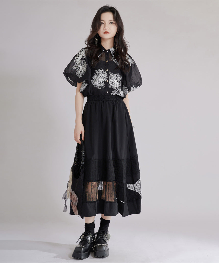 Floral Sheer Blouse