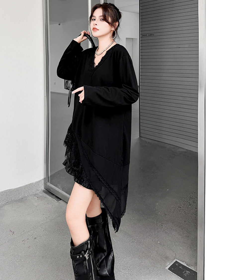 Mirevane Angled Hem Top