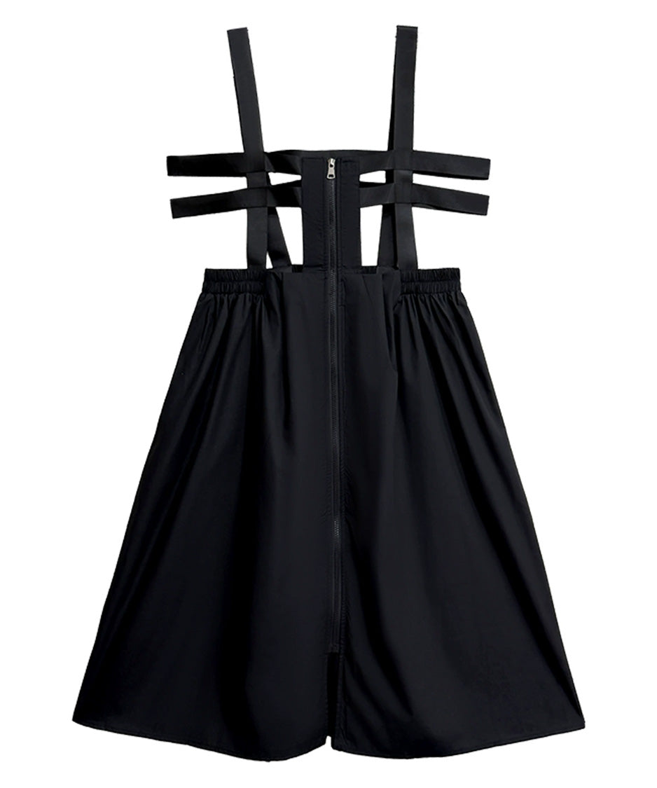 Strap Zip Volume Dress