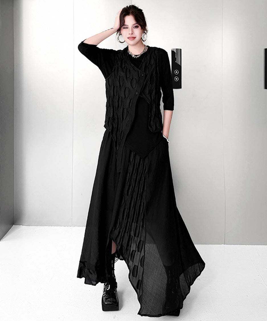 Oval Trace Vest＆Skirt Co-ord