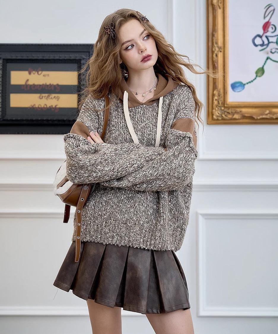 Melt Hood Knit Top