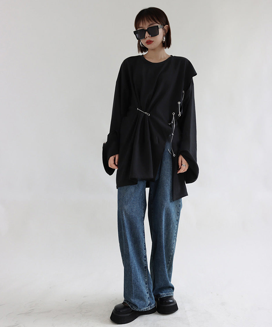 Cutout Pin Sweatshirt