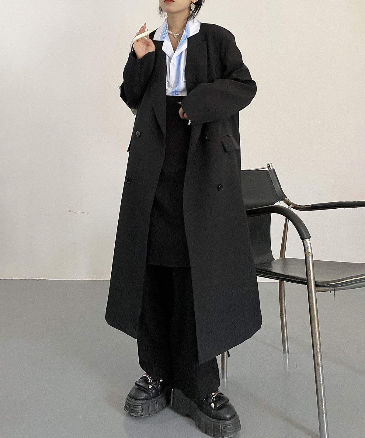 Modern Double Long Coat