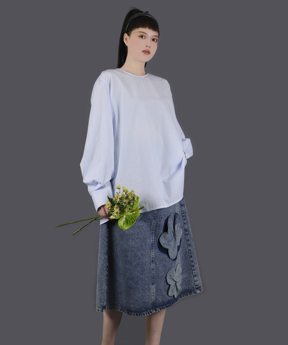 Solenne Arc Line Blouse