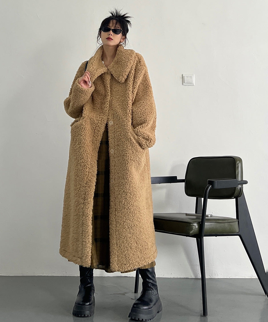 Soft Boucle Long Coat