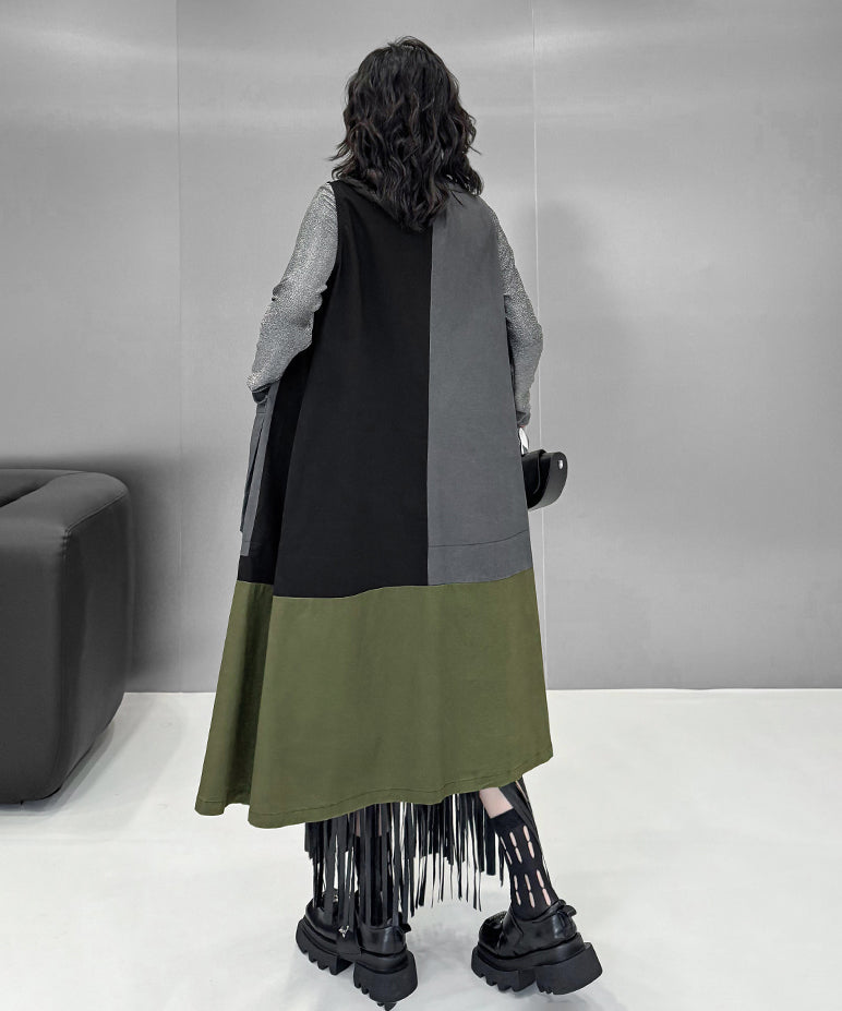 Color Block Cargo Panel Dress