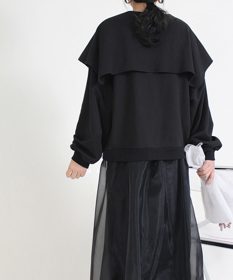 Cape Collar Sweatshirt