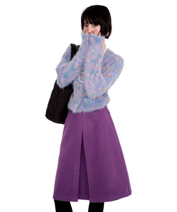 Front Pleat Touch Skirt