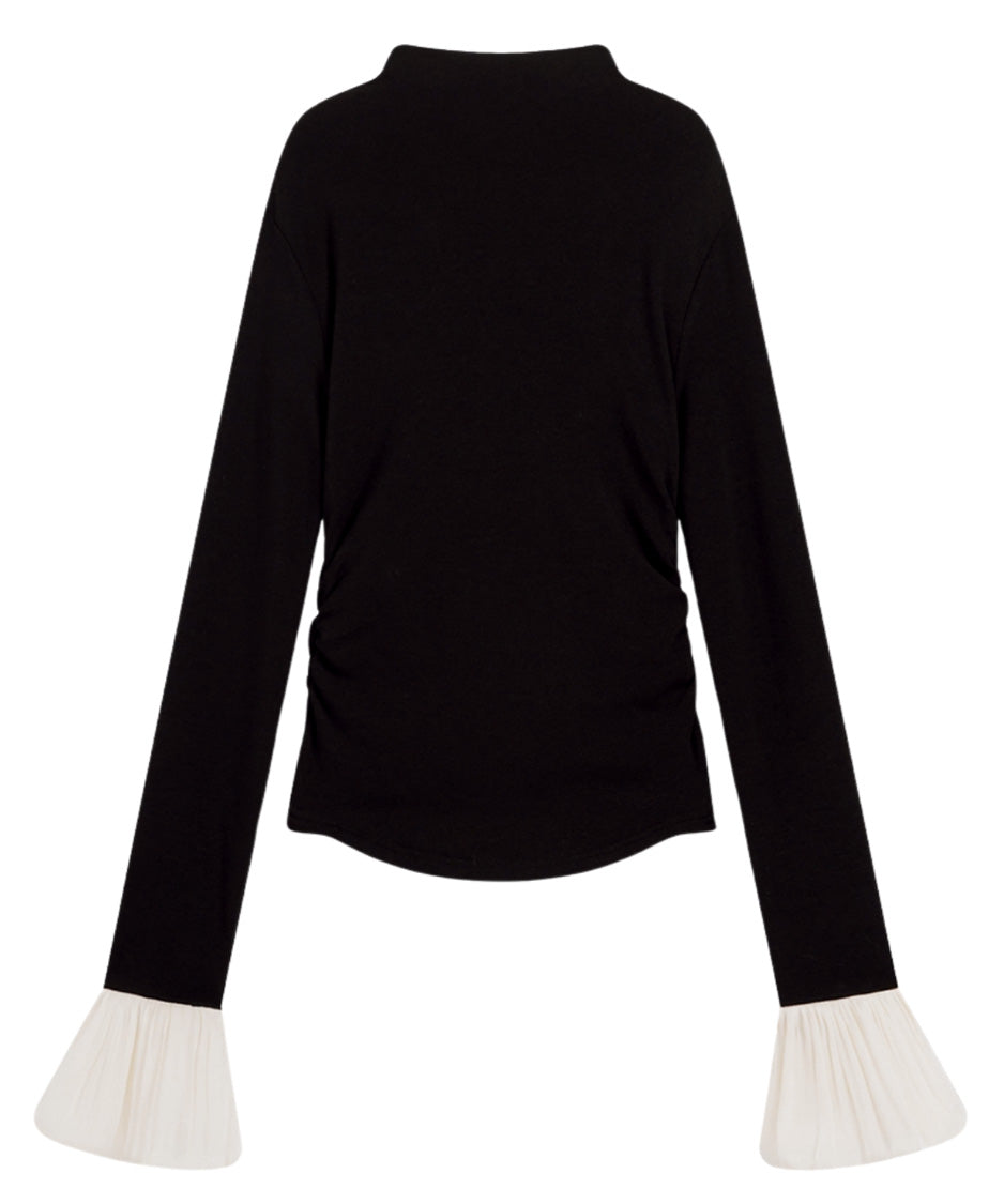 Bell Cuff High Neck Top