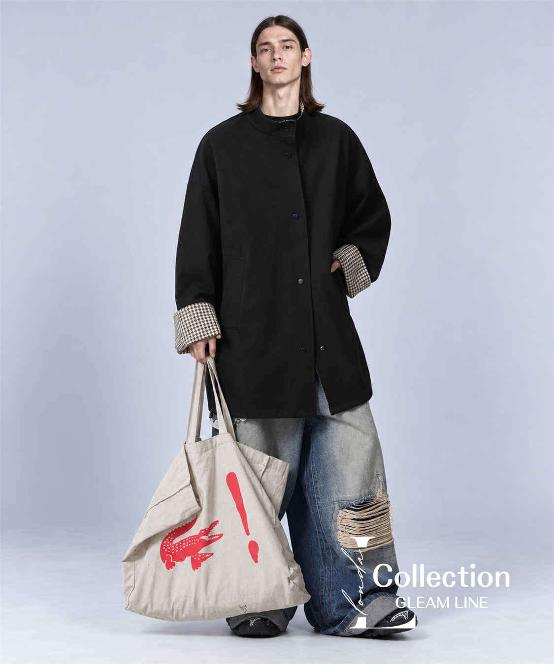 Orven Check Cuff Coat | Black | G-LINE（MEN） | MTA-396-12