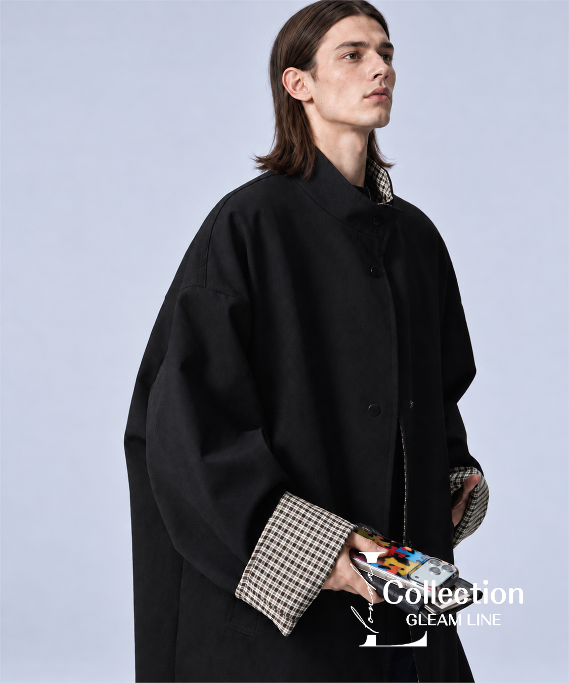 Orven Check Cuff Coat | Black | G-LINE（MEN） | MTA-396-14