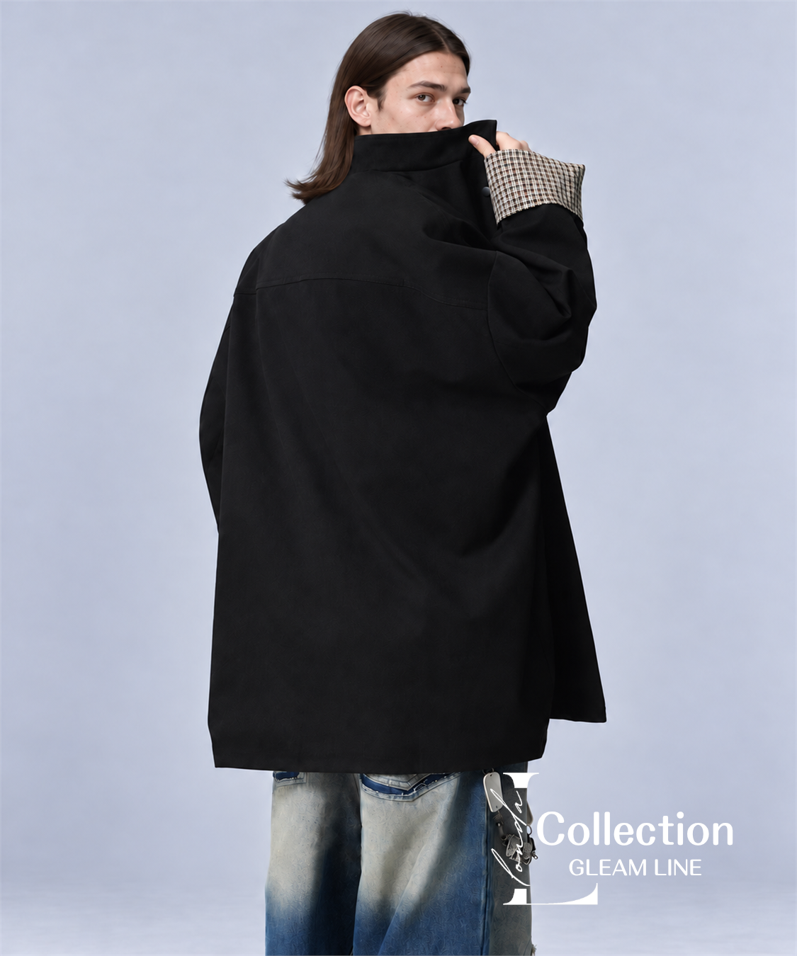 Orven Check Cuff Coat | Black | G-LINE（MEN） | MTA-396-17