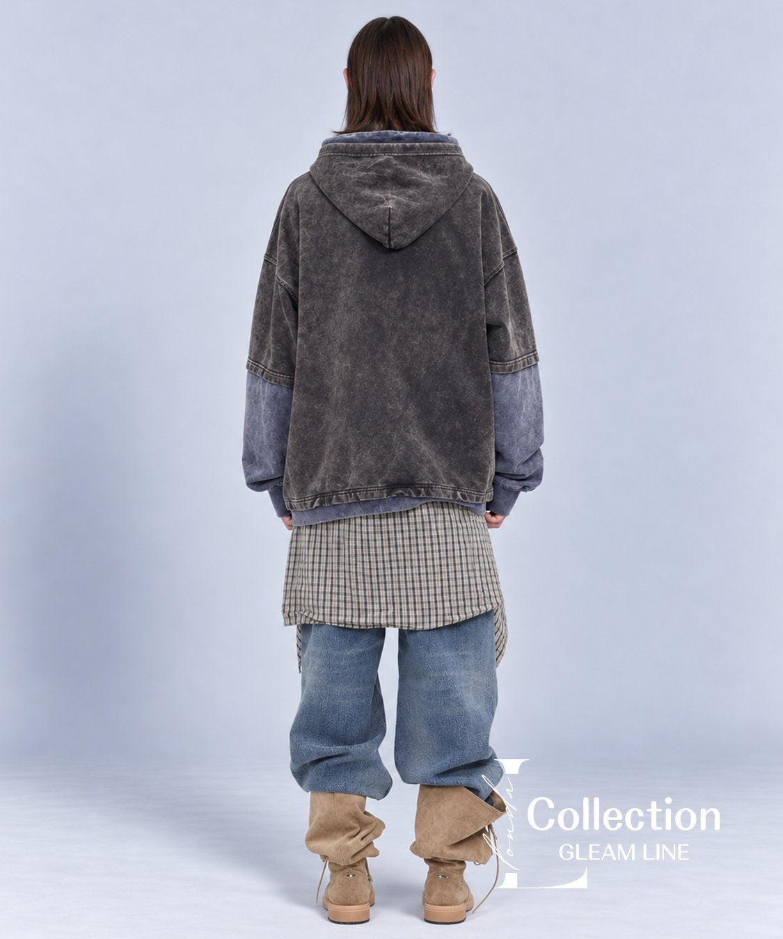 Cindrel Panel Hoodie Dark Gray 1