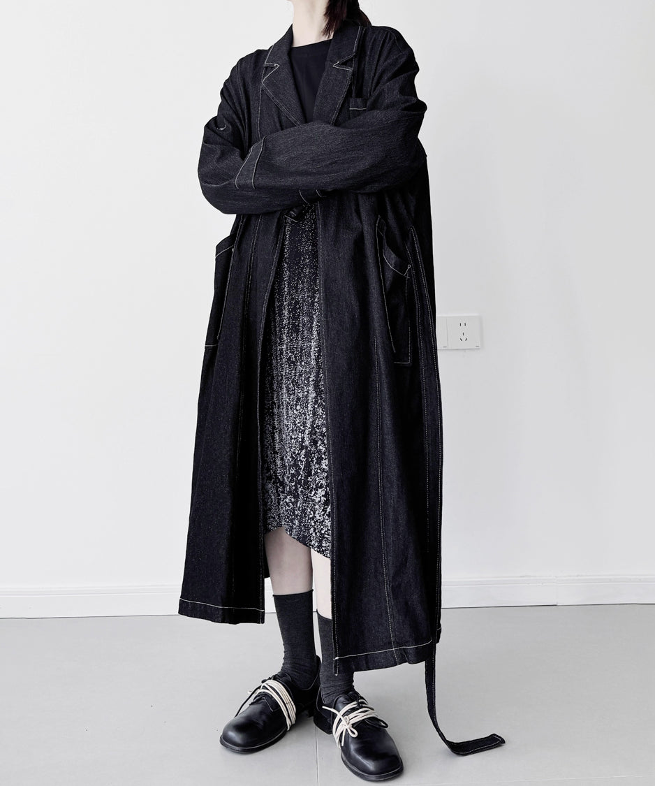 Architectural Denim Coat