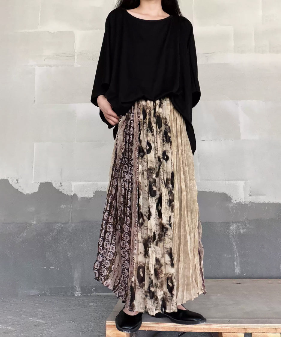 Ink Veil Pleat Skirt