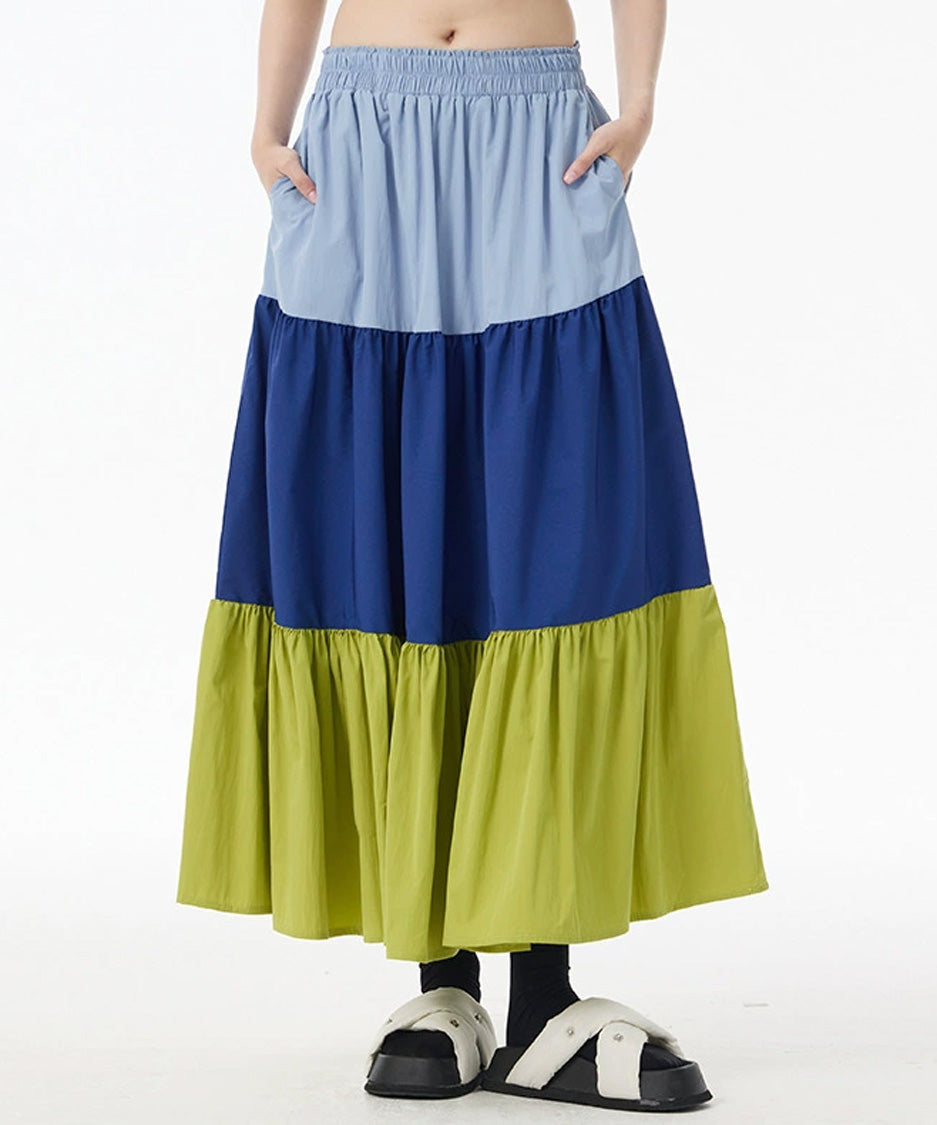 Panel Volume Long Skirt