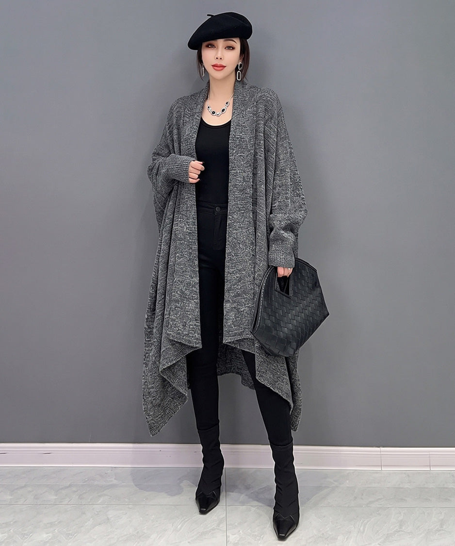 Marl Drape Cardigan