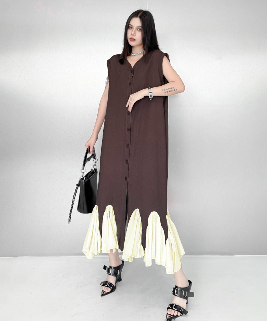 Petal Rhythm Long Dress