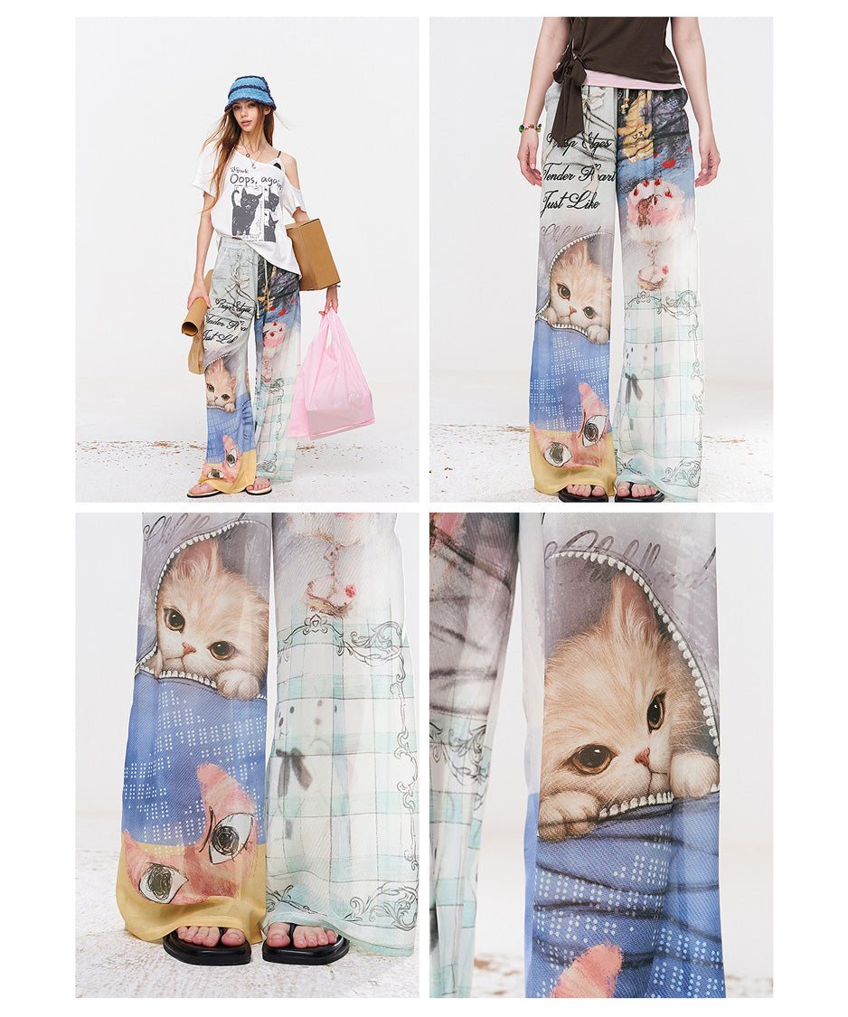 Charm Collage Wide Pants