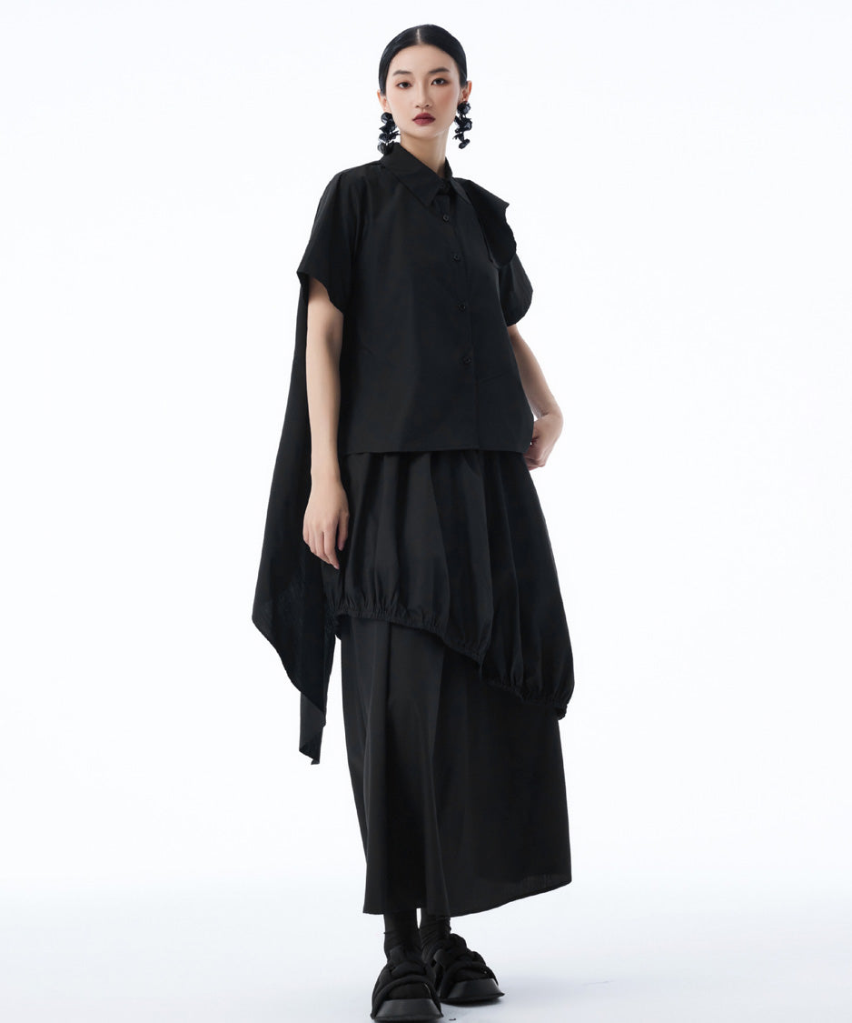 Cascade Panel Blouse
