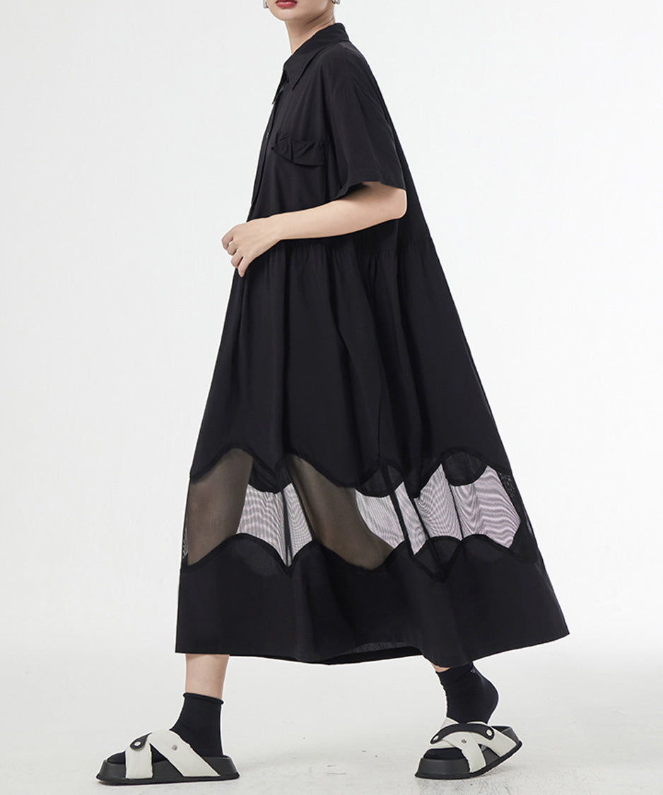Ripple Panel Dress