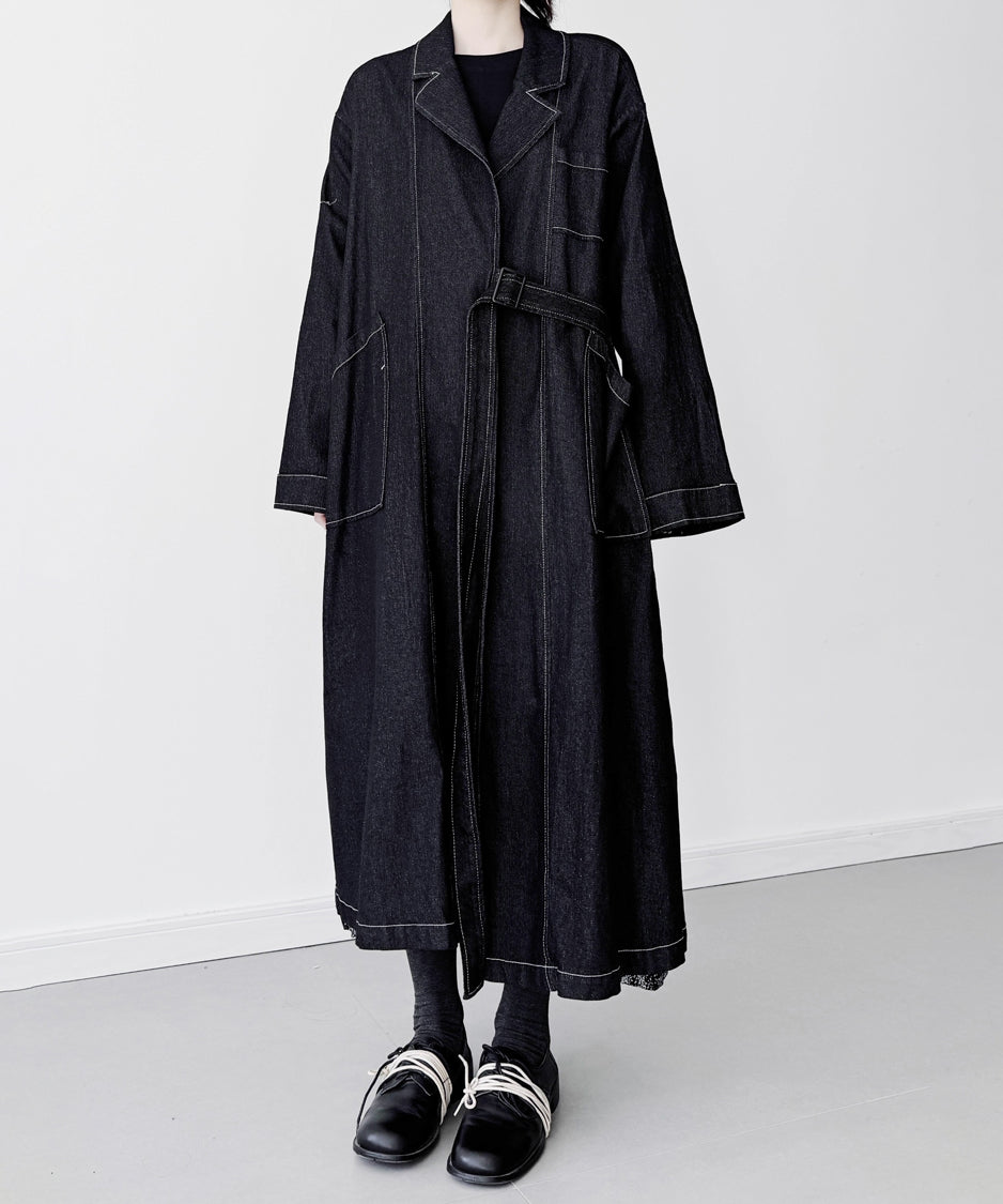 Architectural Denim Coat