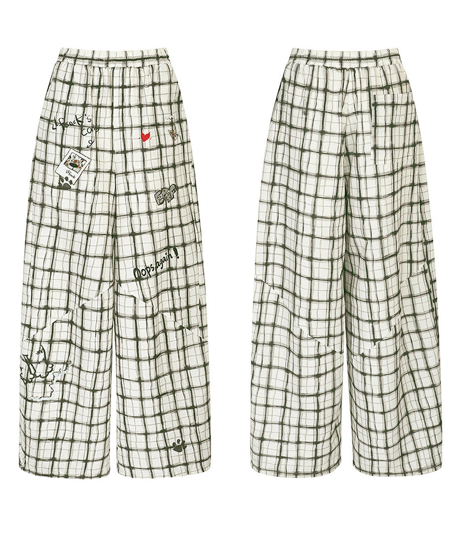 Grid Sketch Pants