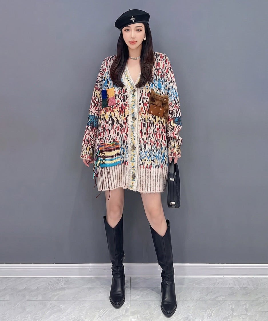 Mosaic Pocket Cardigan