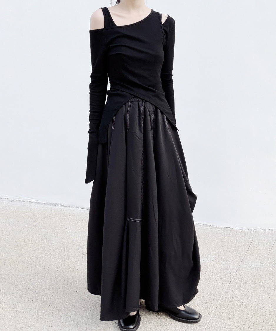 Layered Strap Long Top
