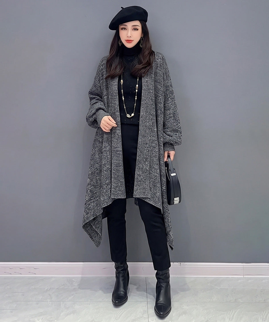 Marl Drape Cardigan