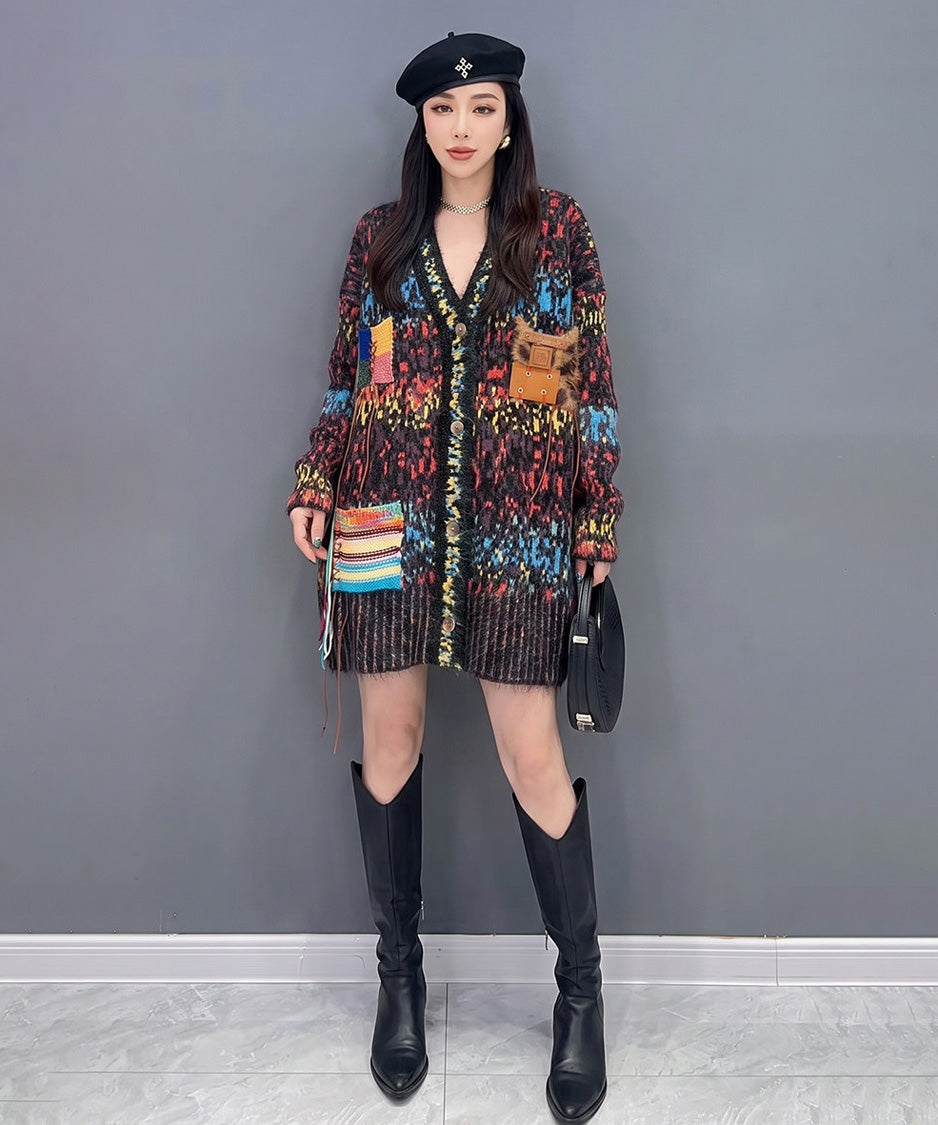 Mosaic Pocket Cardigan