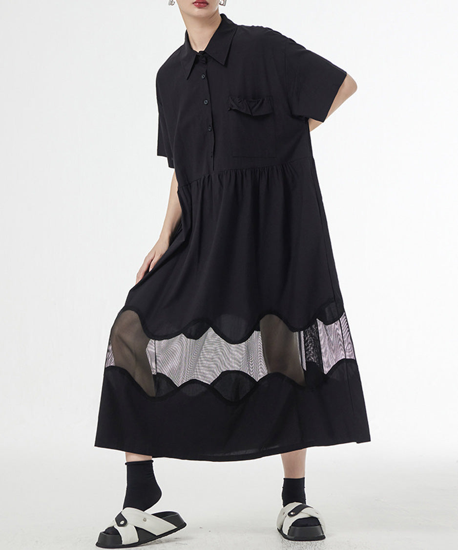 Ripple Panel Dress