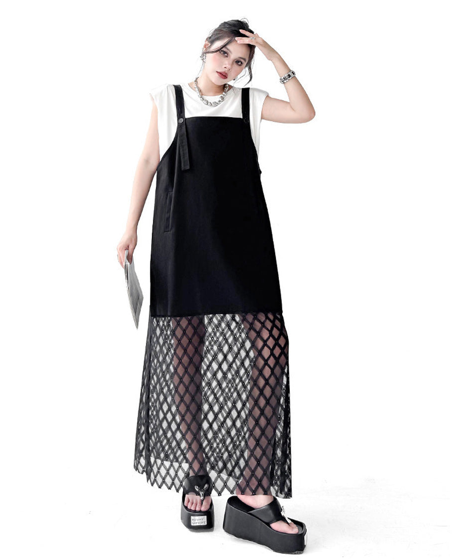 Layer Veil Jumper Dress