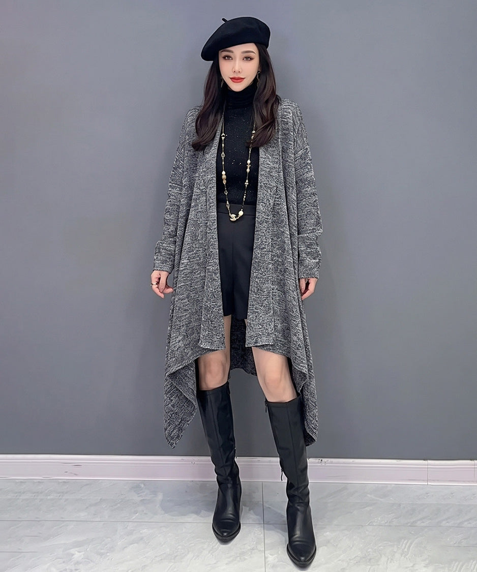Marl Drape Cardigan