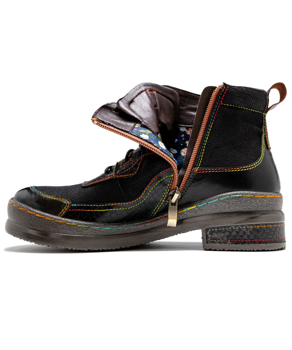 Colorful Stitch Boots