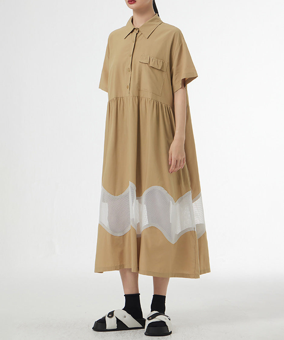 Ripple Panel Dress