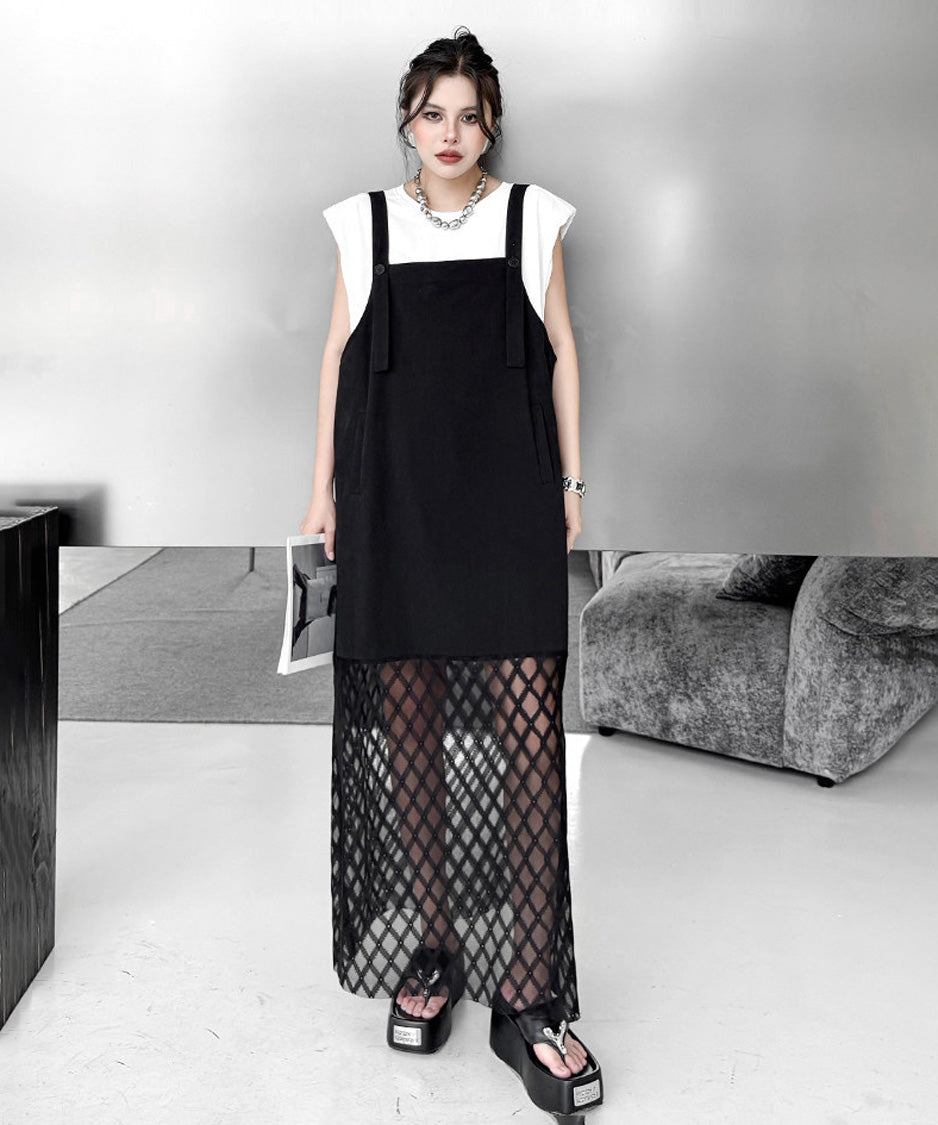 Layer Veil Jumper Dress