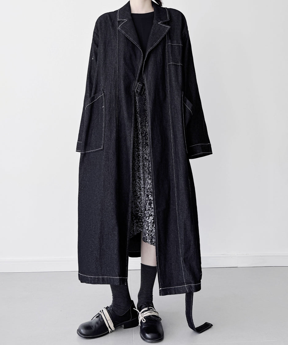 Architectural Denim Coat