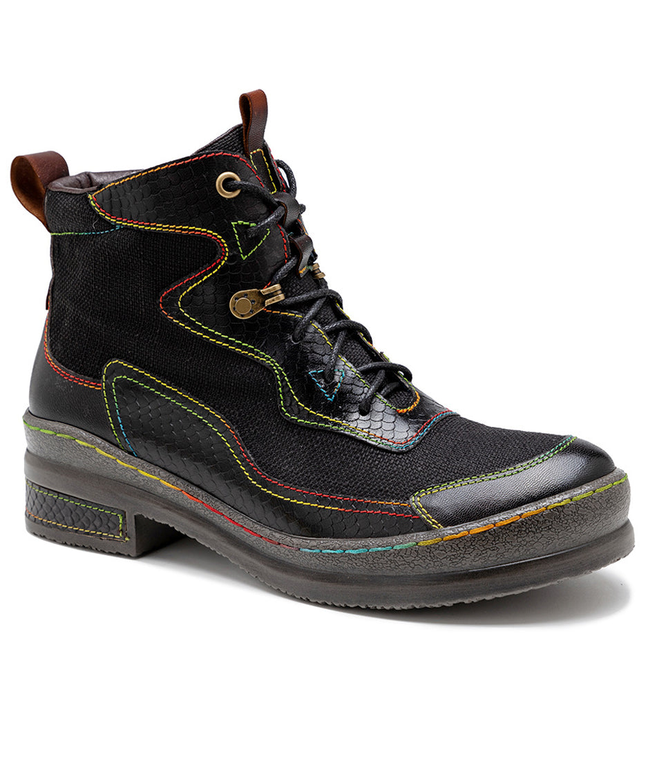 Colorful Stitch Boots