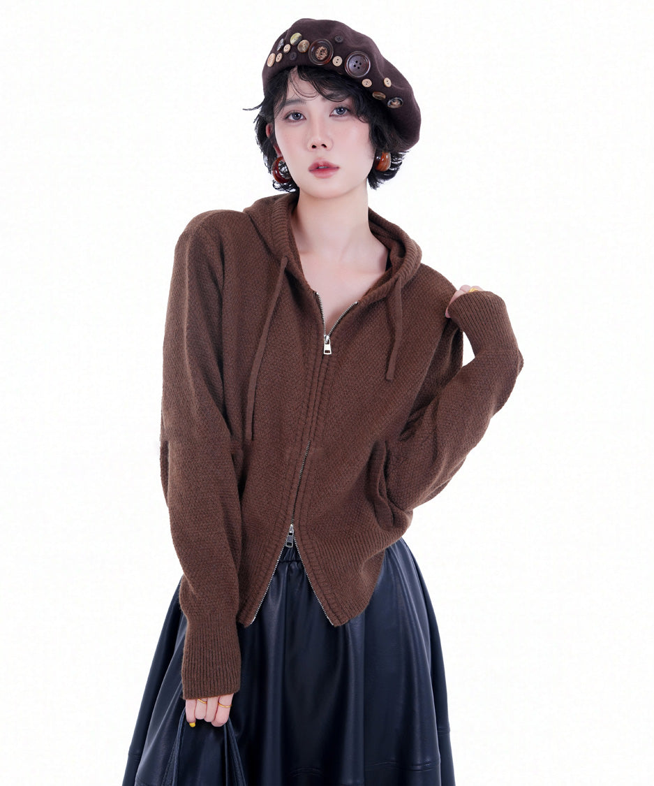 OA-389 Brown button beret