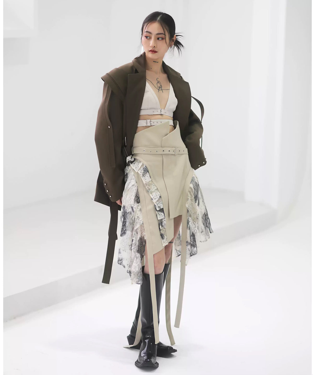 Layered Tie Skirt
