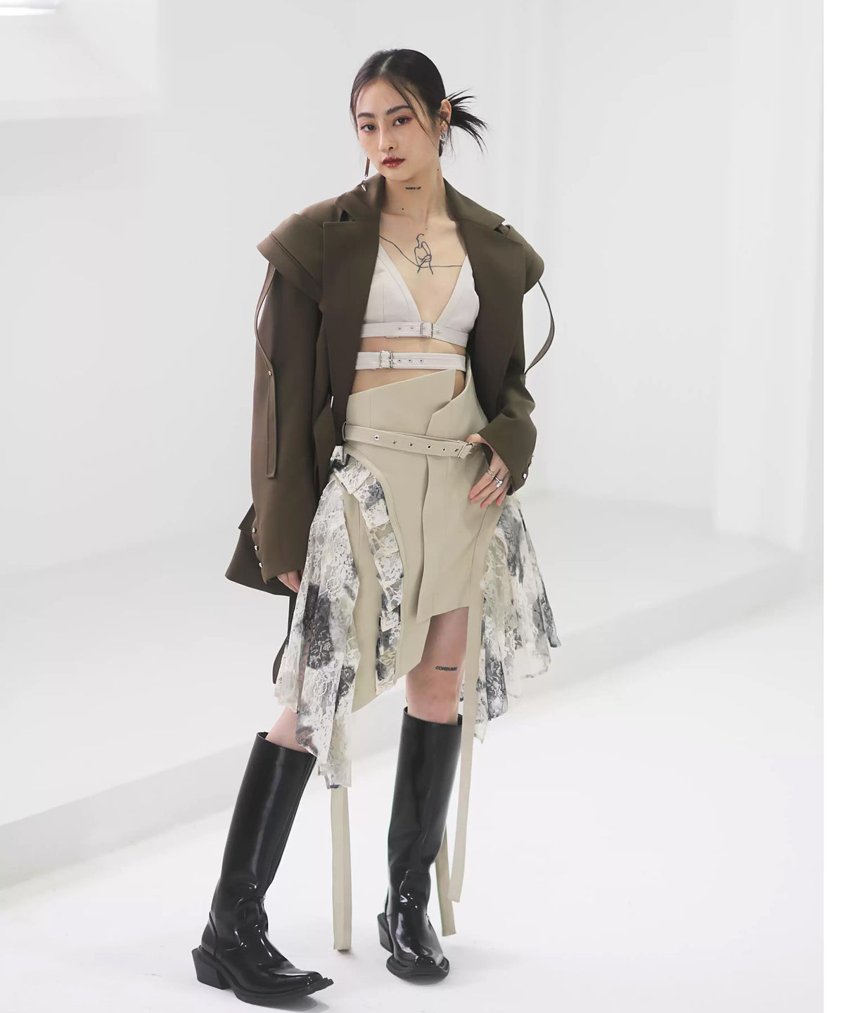 Layered Tie Skirt