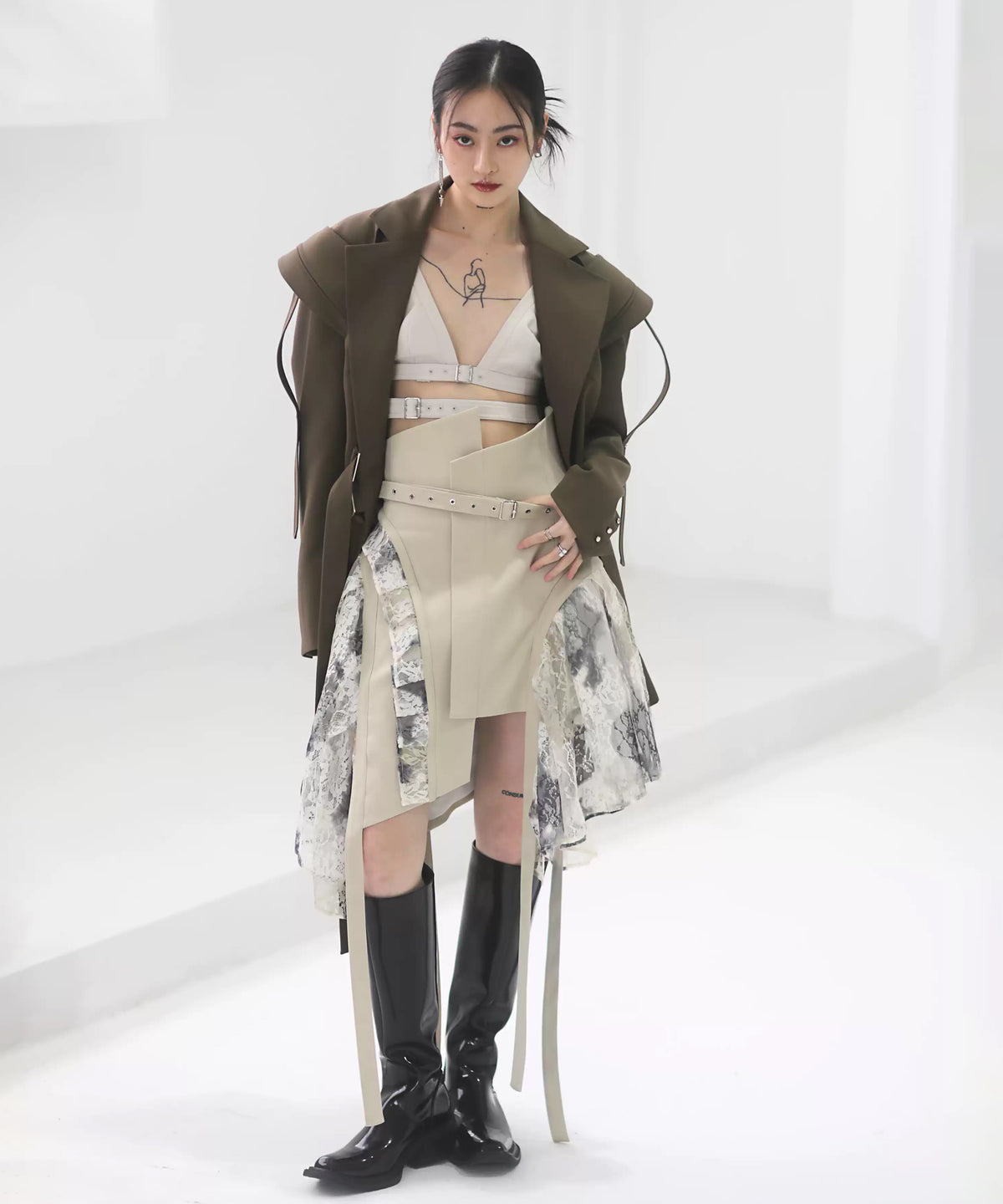 Layered Tie Skirt