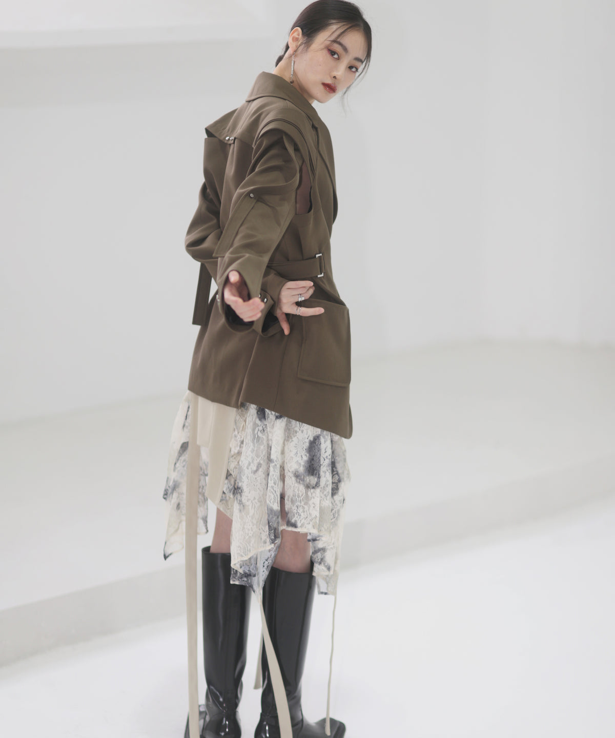 Layered Tie Skirt